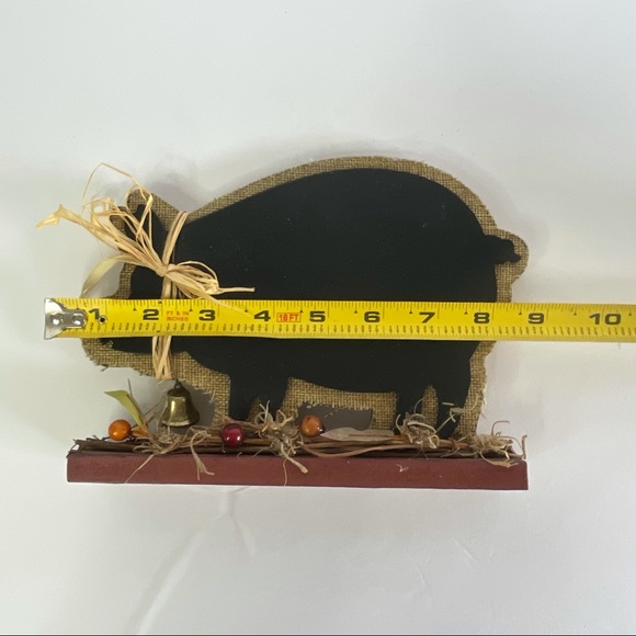 Rustic Farmhouse Pig Chalkboard Decor Table Accent - Picture 15 of 16